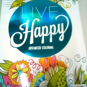 "Live Happy!" advance coloring book